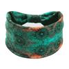 Boho Headband Mandala Flower Hair Band Stretch Sweat-wicking Bandeau for Women with Wide Brim