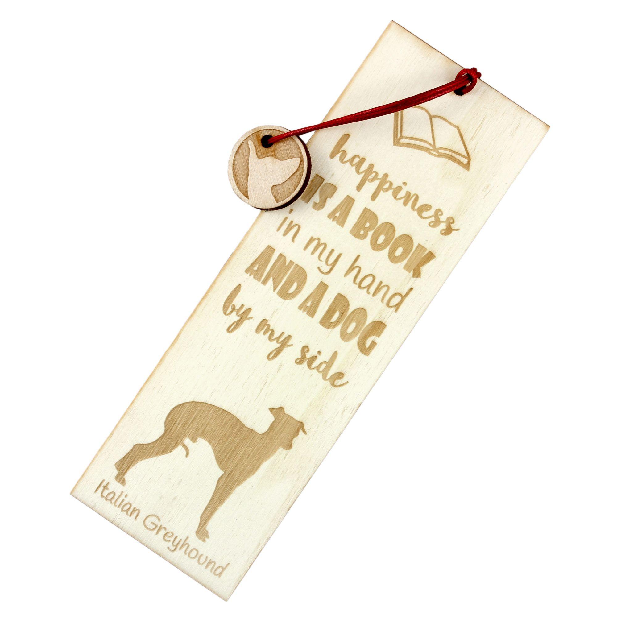 

Italian Greyhound, Italian Sighthound - dog bookmark, personalized bookmark, dog gadget for Art-Dog brand readers