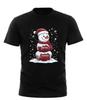Football Snowman Shirt Funny Christmas Sports Winter Holiday Fan Tee Unisex