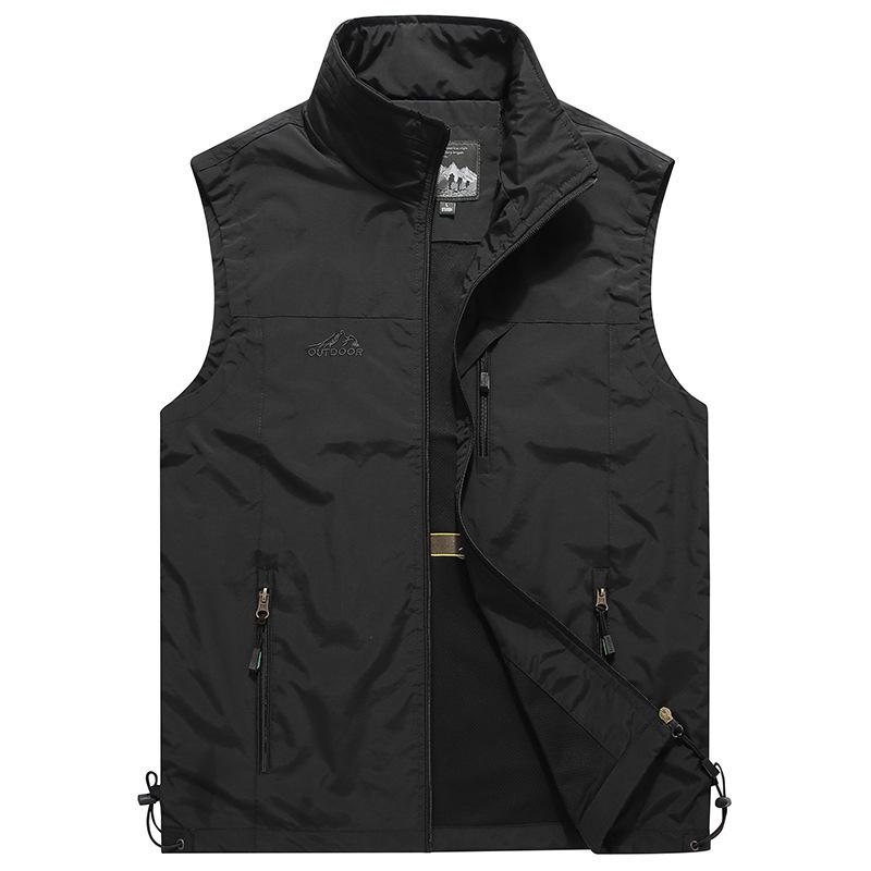 Men's Quick-Drying Stand Collar Outdoor Vest - Spring/Summer 2020 Fashion