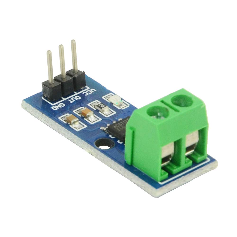 XINGYHENG 2Pcs ACS712 20A AC and DC Current Sensor Module ACS712-20A Module High Sensitivity High Efficiency (20A)