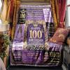 Happy 100Th Birthday Rv Customize Your Name Blanket Cozy Soft Lightweight Allseason Multipurpose Blanket For Travel Camping Picnics Sofas Rvs Beds