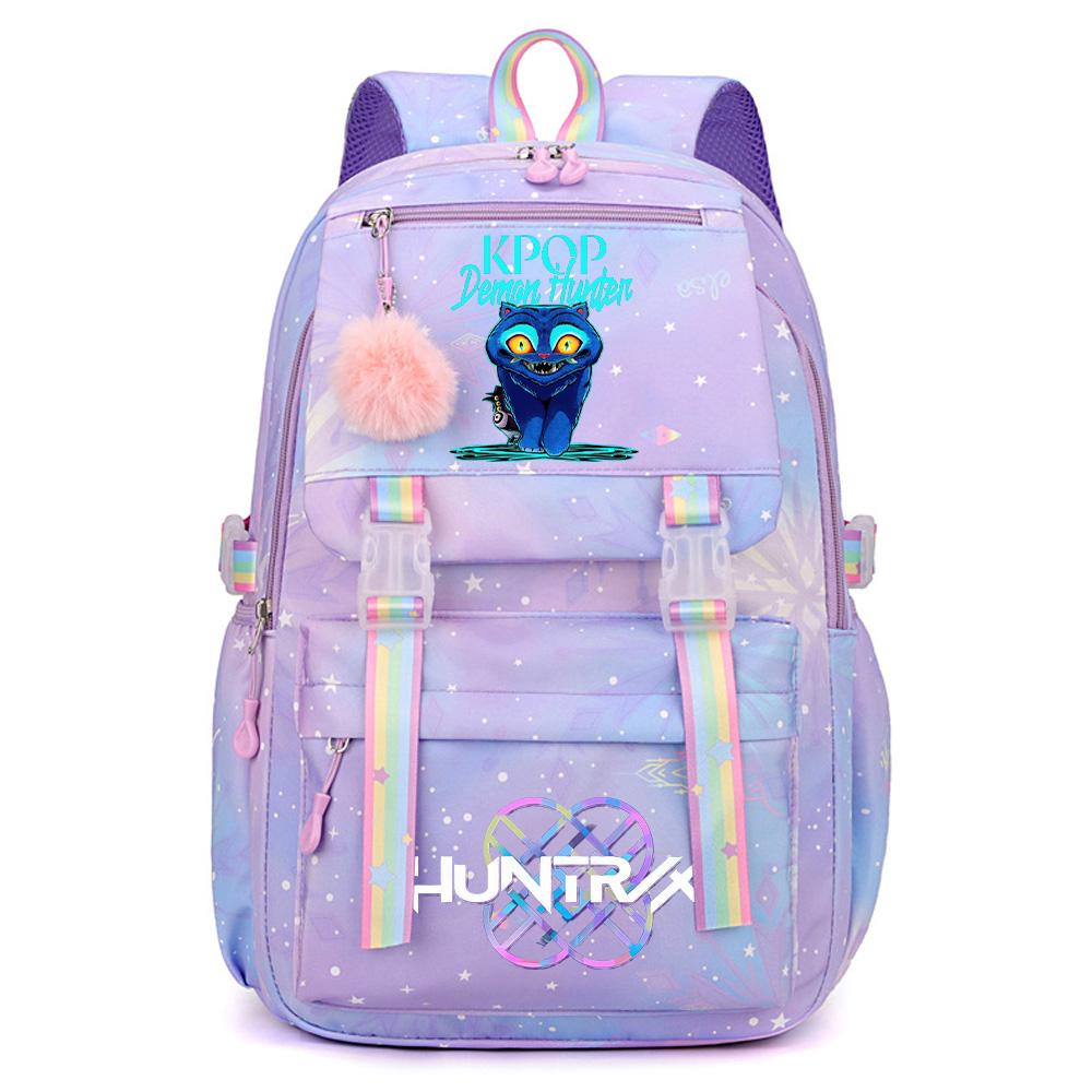 Anime K-Pop Demon Hunters Printed Large Capacity Waterproof Backpack Teenger Student Girl Boy Schoolbag Bookbag Women Large Capacity Travel Bag Gift