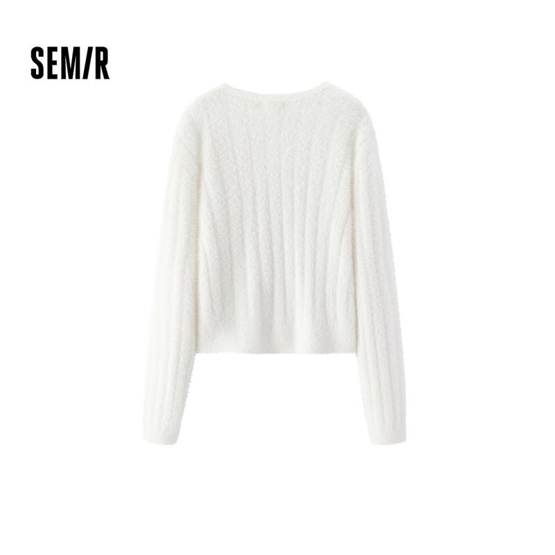 

Semir Women s Slim-Fit Faux Mink Knit Cardigan S
