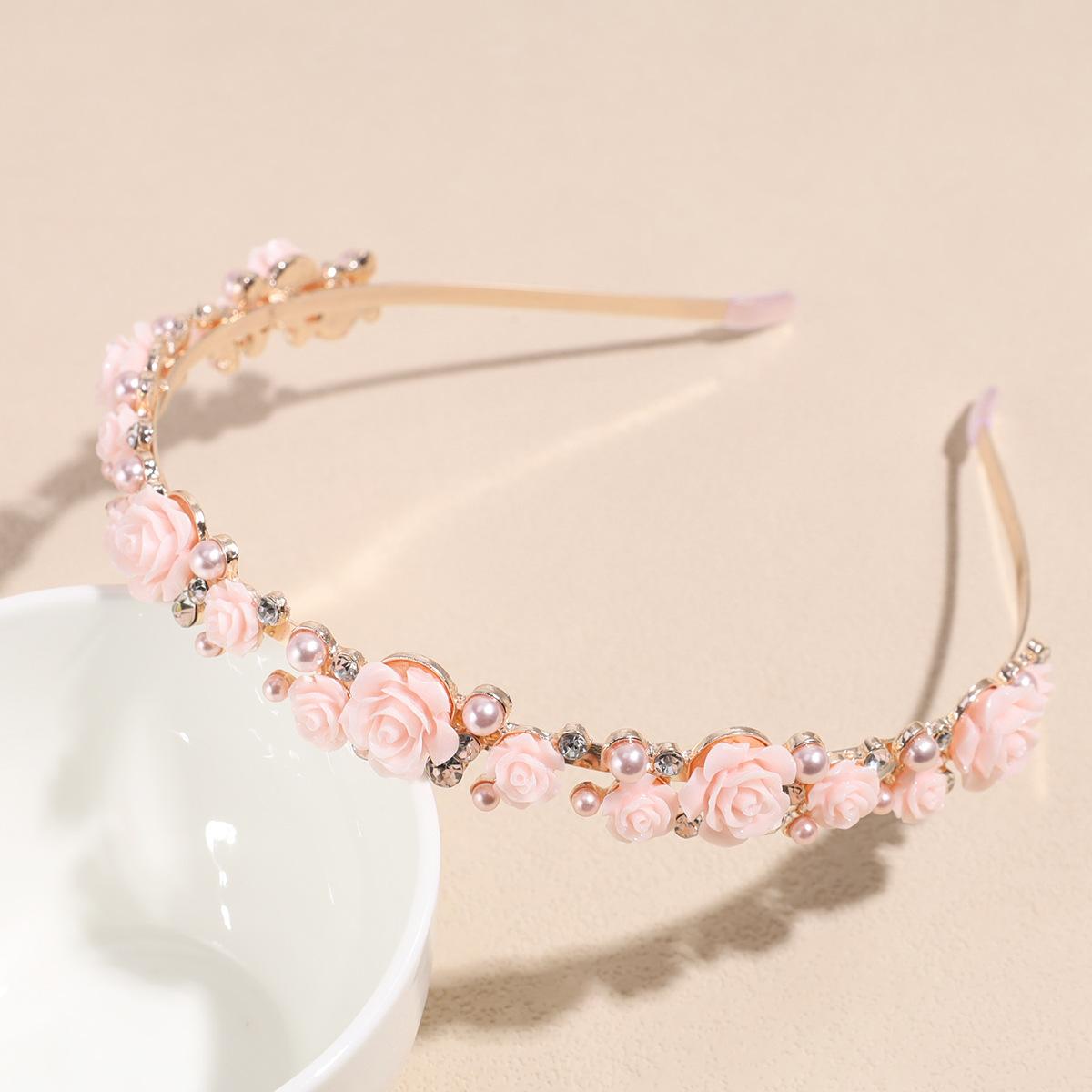 

Девочки Жемчужный Цветок Повязки для Волос Металлические Нескользящие Повязки для Волос Наружу Универсальные Аксессуары для Волос Повседневные Аксессуары для Волос