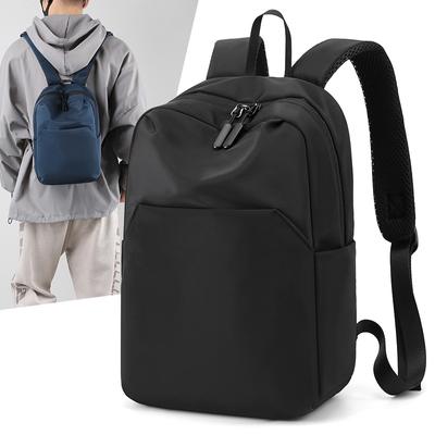 Cozy Up Solid Color Backpack for Outdoor Travel, Lightweight Men's Solid Color Backpack