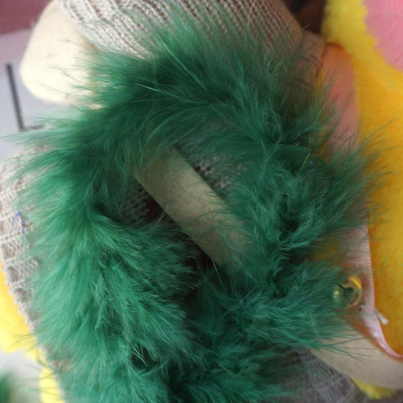 Feather Strip Flat Top Wedding Festival Diy Decorative Toys Crafts Stage Clothing Performance Feather 2 Meters