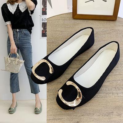 Sapatos Singulares Casuais Confortáveis de Bico Redondo e Sola Macia para Mulheres/Meninas