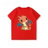 Potdemiel  100 Cotton Childrens Summer New TShirt with Pikachu Print Unisex Comfortable and Breathable Childrens TShirt
