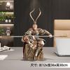 Statua di Sun Wukong, Scultura Mitologica Cinese del 'Re Scimmia', Decorazione Zen per la Casa e Punto Focale del Soggiorno, Statuetta di Ispirazione Buddista