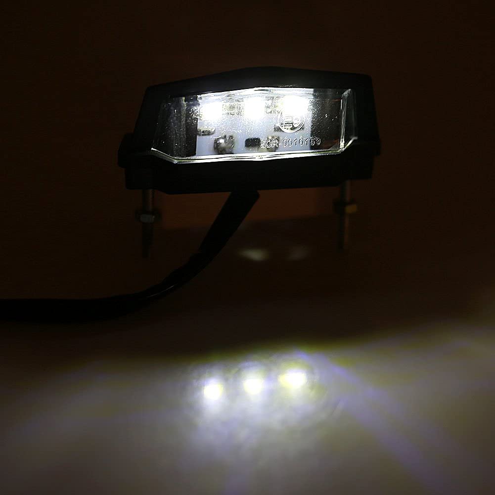 License Plate Lamp Motorcycle - Qiilu License Plate Light License Plate Lamp White Universal