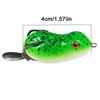 4cm 7.3g Topwater Wobblers Swimbait Mini Artificial Soft Frog Fishing Lure Spinner Bait Metal Sequin Double Hook Frog Bait