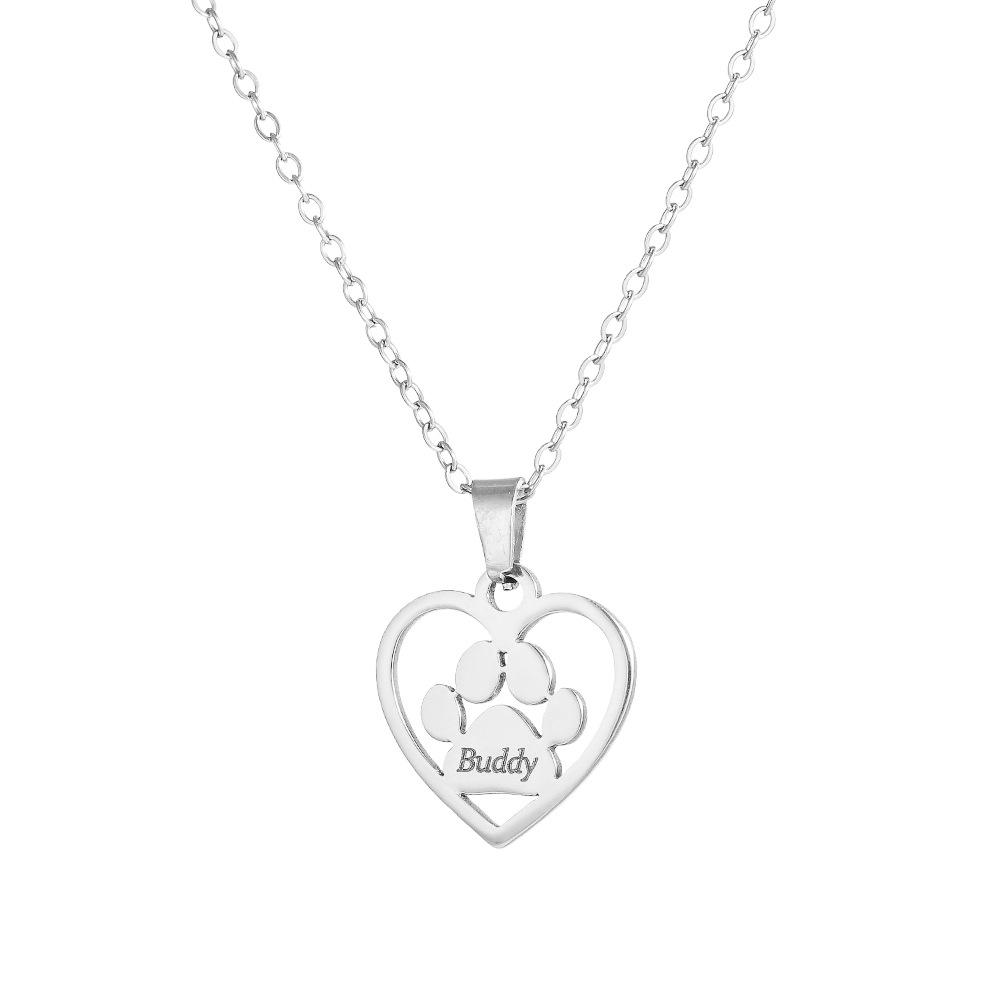 Collana Personalizzata con Lettere in Acciaio Inossidabile Placcato Oro 18K - Catena Clavicolare Fai-da-Te con Nome Personalizzato