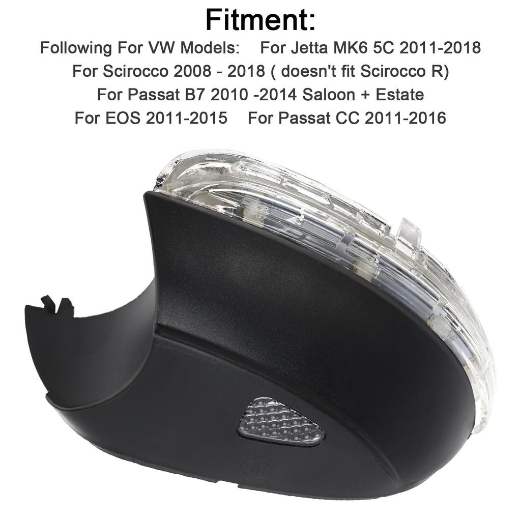 LED Door Wing Mirror Indicator Signal Light Left Side For Volkswagen Passat B7 2010-2015