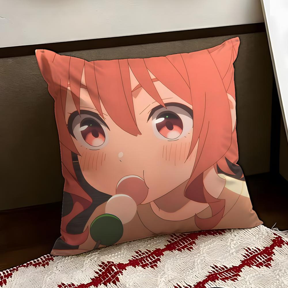 Animesan no enmusubi Cushion Cover Reversible Soft Durable Pillow Cover Home Car MultiScene Use for Daily Comfort