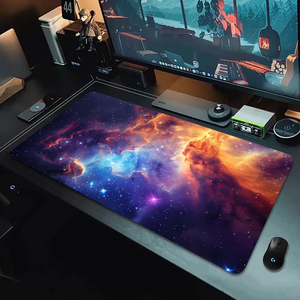 Starry galaxy Mouse Pad HD Large Computer Office Game Table Mats XXL Rubber Anti-slip PC Gaming Keyboard Mousepads Long Desk Mat