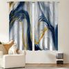 2pcs Marble Pattern Curtain Decorative Window Drape Window Treatments For Bedroom Living Room Office  Home Decoration Room Decor