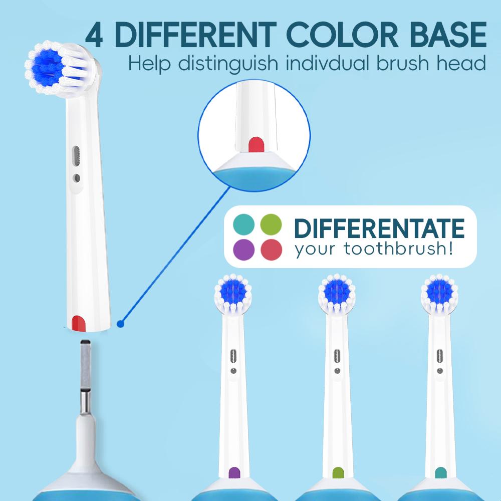 Compatible with Oral B Electric Toothbrush Replacement Toothbrush Brush Heads, Professional Sensitive Gum Care Brush Head Refill