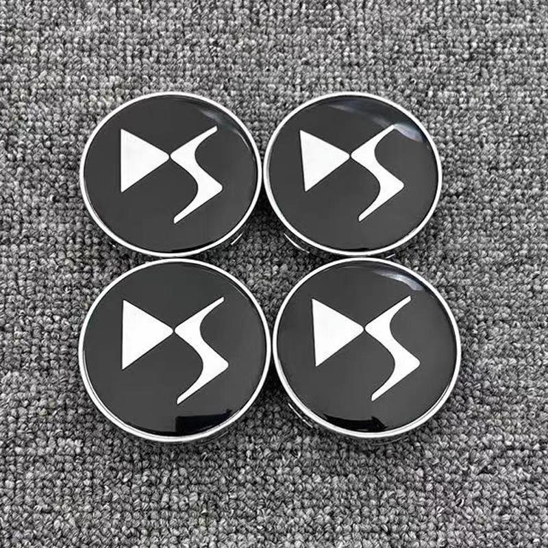 4 SZT./partia 60MM DS Koło Samochodowe Dekielki Piasty Centralnej dla DS DS3 DS5 DS6 Deesse logo PSA Stylowe Odporne na Zużycie Zamienne Osłony Przeciwpyłowe