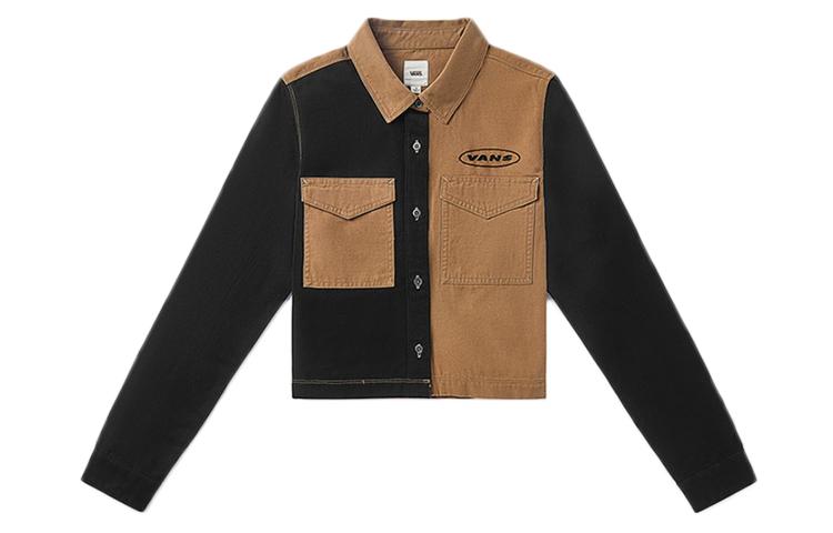 Vans Shirts Women s Brown Lapel Moderate Workwear VN0A4SA4RQJ L