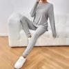 Europe, America 2024 Autumn and Winter Casual Turtleneck Knitted Long-sleeved Suit Women's Foreign Trade Sweater Loose Trousers Two-piece Set