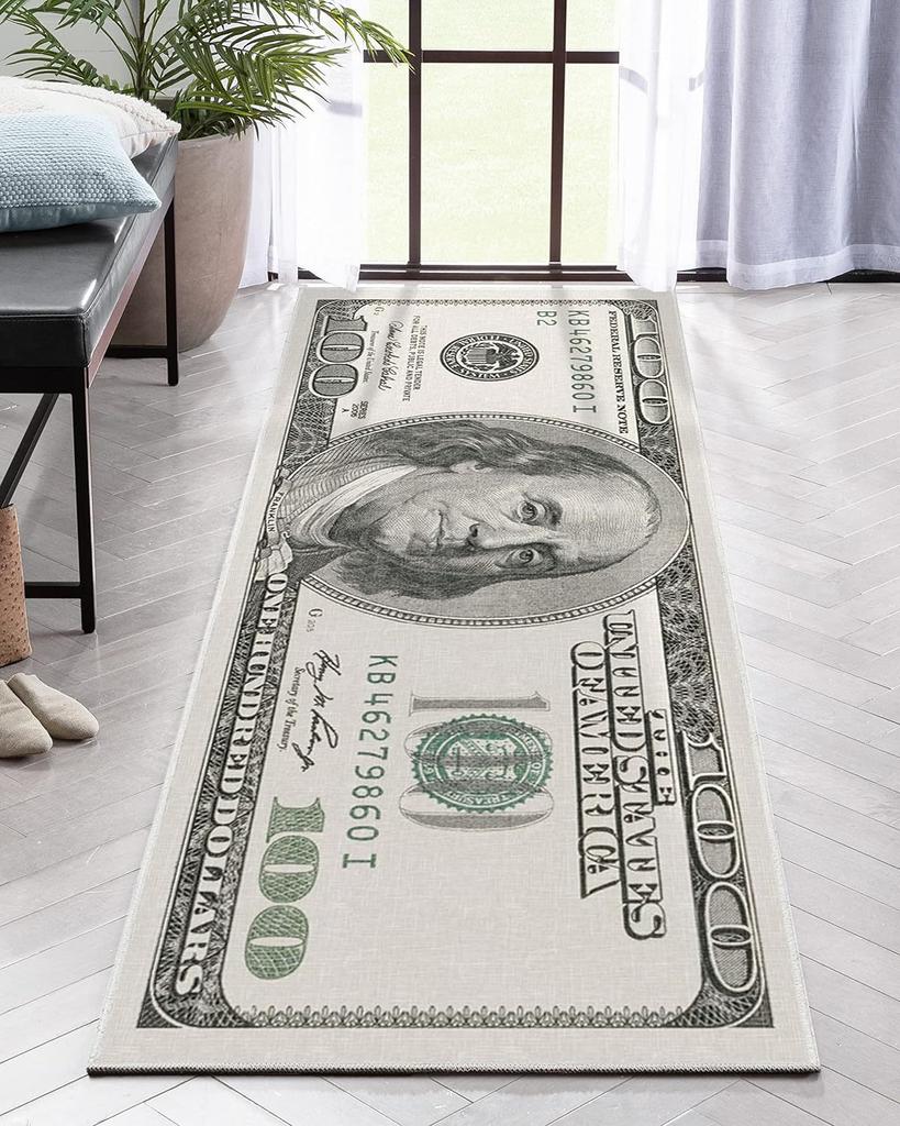 Kreativ Dollar Matta Hushåll Kök Lång Matta Sovrum Sängbädd Balkong Fönstermatta