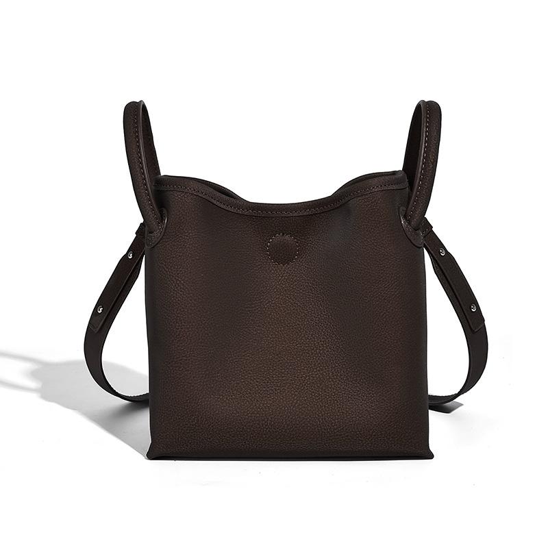 High-End Matte Simple Handbag 2025 New Trend Niche Versatile Commuter Crossbody Fashion Trendy Basket Bag