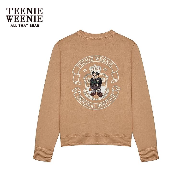 Teenie Weenie Women's Academia Style Crew Neck Knit Sweater