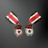 Europe and the United States New Soviet Rice Ear Pentagram Brooch Badge Personalized Men and Women Party Emblem Buckle