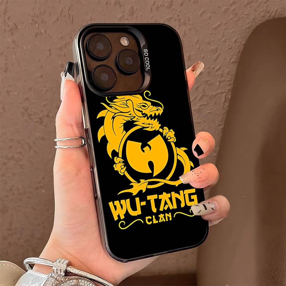 W-wu T-tang Clan Hip-hop Music Group Phone Case For IPhone 16 15 14 13 12 11 Pro Max 17 Plus Colorful Cover