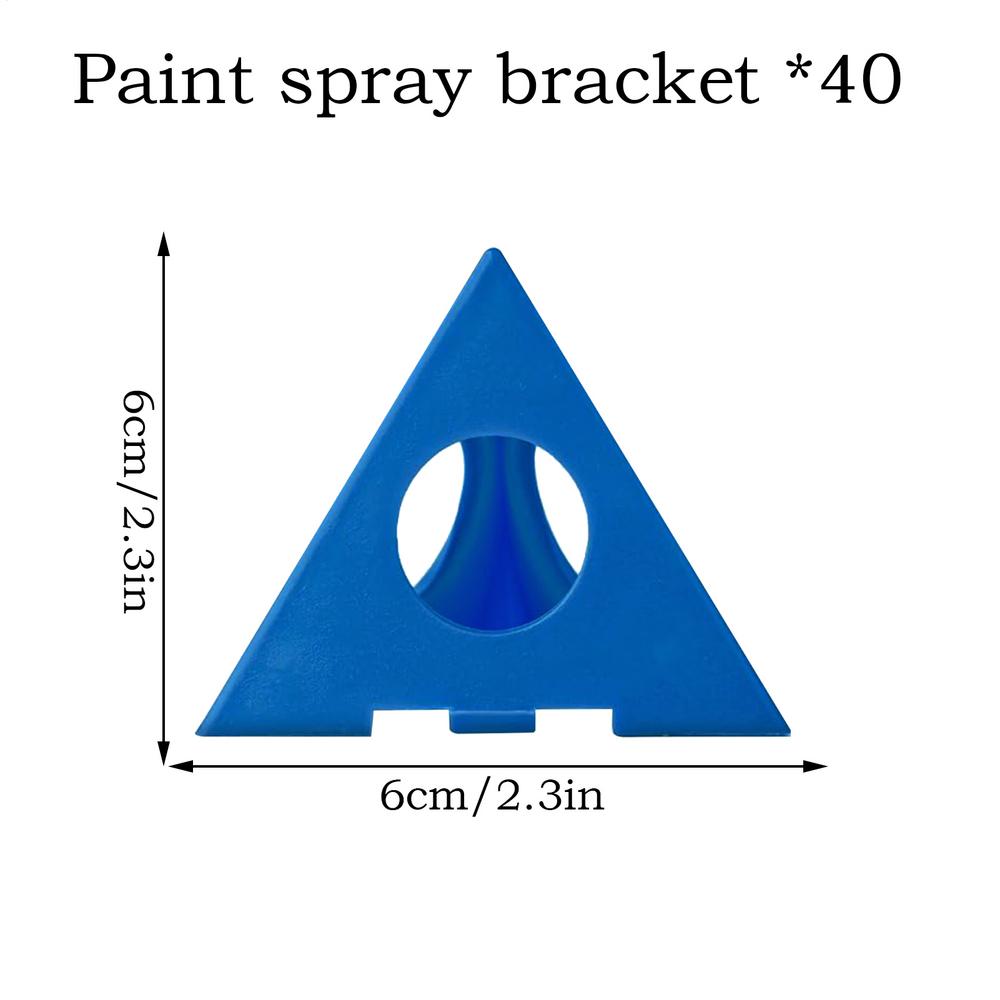 40pcs Mini Paint Stands Tool Triangle Paint Pads Feet for Woodworking Carpenter Woodworking Accessories