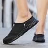 Mens Half Slippers Summer Breathable Mesh Mens Shoes Outdoor Casual Walking Shoes Large Flat Light Mesh Slippers Sandals
