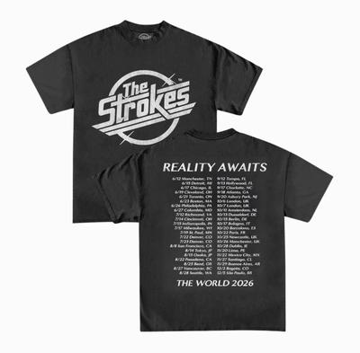 The Strokes Reality Awaits Tour 2026 Concert T-Shirt