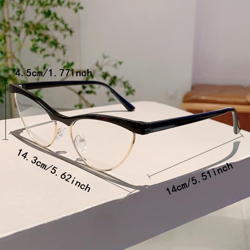 Korean Style Trends Pink Frame Fashion Cat Eye Decor Ladies Glasses Non-prescription Candy Color Ins Brand Eyeglasses