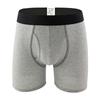 Herren Slips mit offenem Schritt, Sportliche Boxershorts mit verlängertem Bein, Einfarbige Shorts