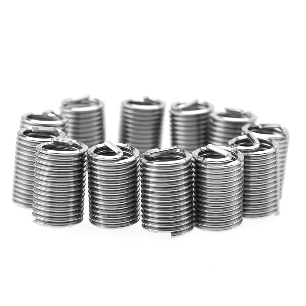 50pcs M10 Stainless Steel SS304 Coiled Wire Helical Screw Thread Inserts ((M10*1.5*2 D)