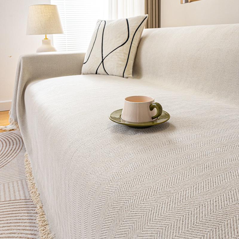 

1pc Simple Thicken Sofa Blanket Sofa Cover cushion ins wind sand hair towel fashion blanket Sofa Towel 90x90cm белый