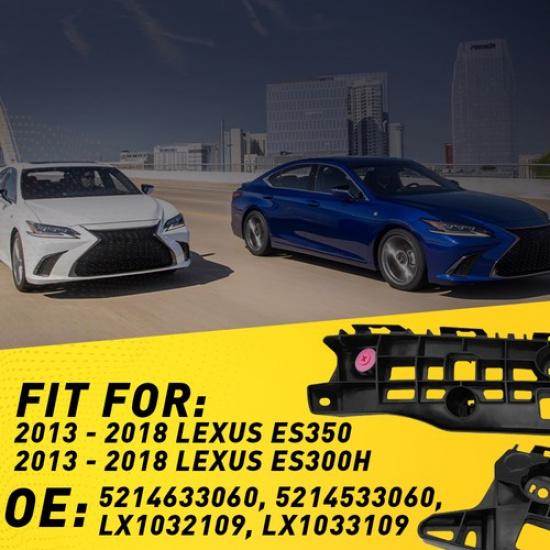 Front Bumper Support Bracket Fit For 2013-2018 Lexus ES350 ES300h Black Holder V