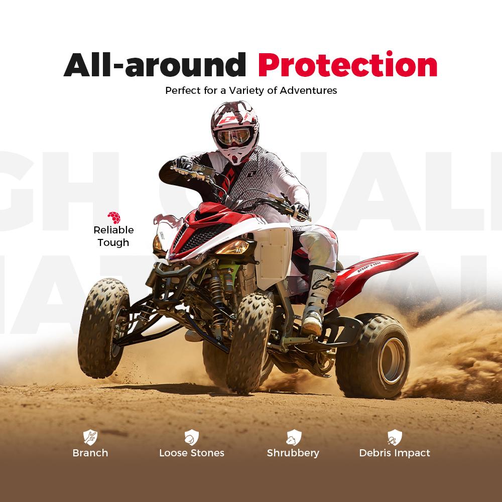 KEMIMOTO #1PE-E2467-00-00 Mesh Grill Radiator Guard Protector for Yamaha Raptor 700 700R 2013-2025Radiator Shield Grille Cover