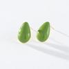 Pinkdudu Fashion 2 Color Melon Seed Stud Earrings Romantic Simple Creative Water Geometric Earring for Women PD1428