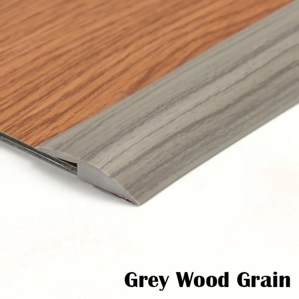 1PC 1m/39.37in Self-Adhesive Floor Transition Strip, Flexible Wood Grain Design Edging for Carpet, Laminate&Floors, Threshold