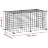 3114049 vidaXL Cage animaux de compagnie à 8 panneaux Noir 35x35 cm Acier