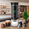 1Pc Portable 3-in-1 electric espresso machine with automatic heating for use in cars, offices, camping, and hiking