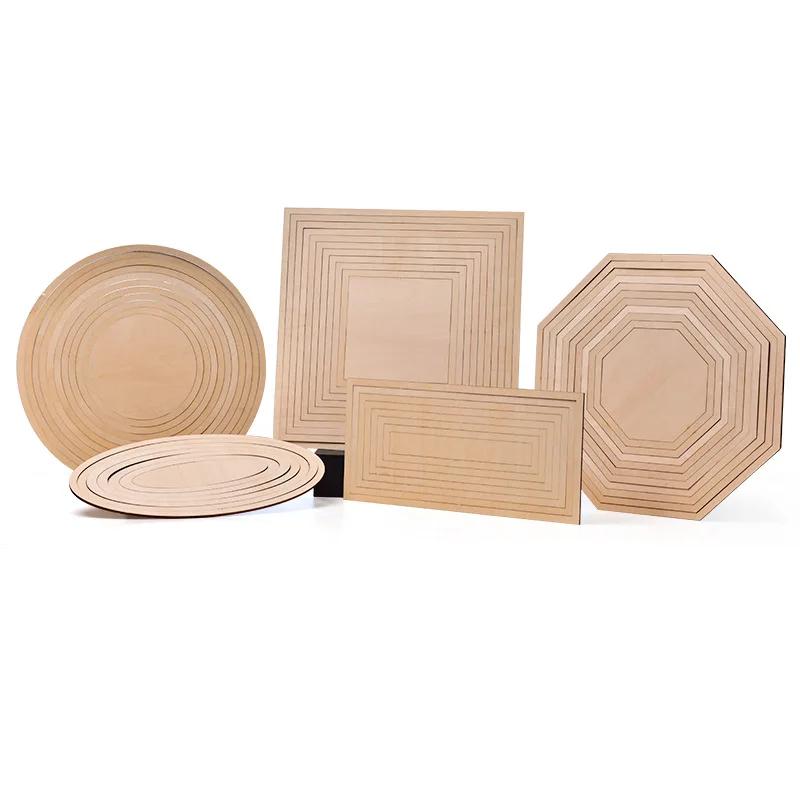 Keramik Keramikwerkzeug Schule Keramikstab Handbedrucktes Leeres Formstück Schlammbrett Formgebung Holz Konzentrische Schnittführungsschiene