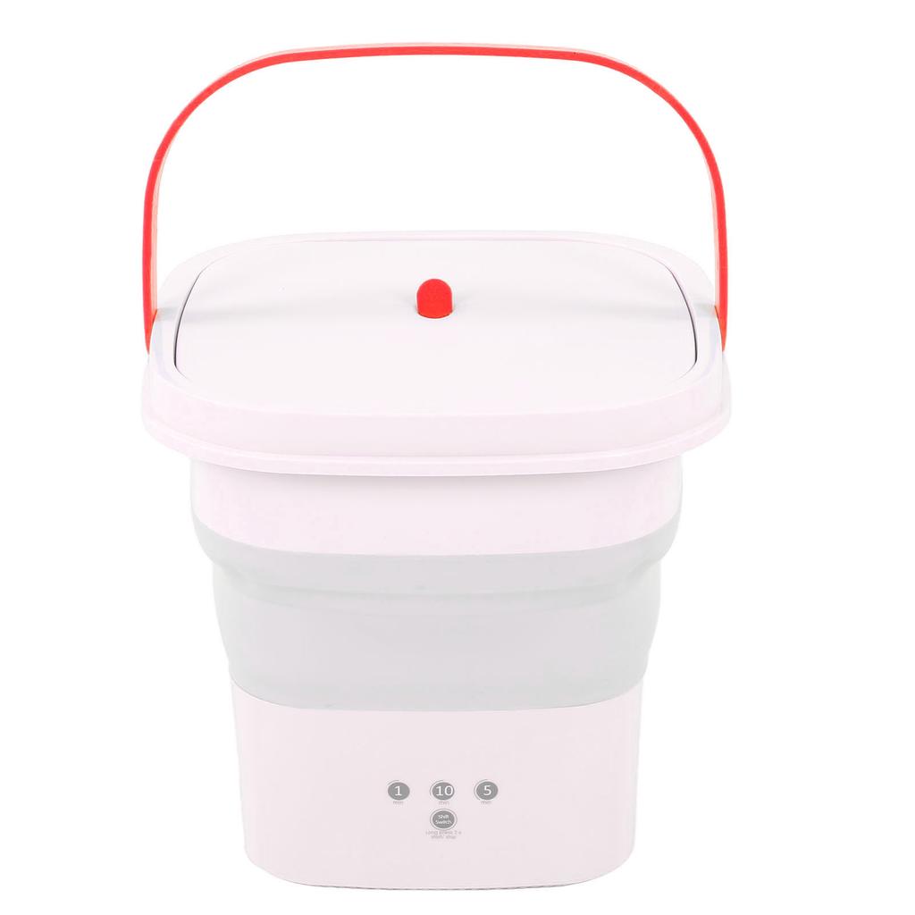 Mini Washing Machine Foldable Small Washing Machine Wash and Dry with Drain Basket for Kids Clothes Underwear Apartment