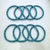 Turquoise Porcelain Blue Tibetan Net Pattern Spacer Beads for DIY Bracelets