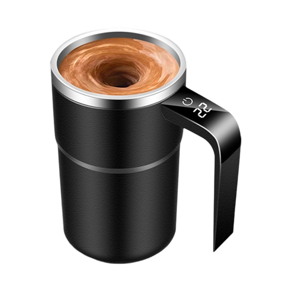 1PC Self Stirring Coffee Mug 380ml Automatic Stirring Cup 13.8*8cm Coffee Cup With Lid Rechargeable Stir With Temp Display