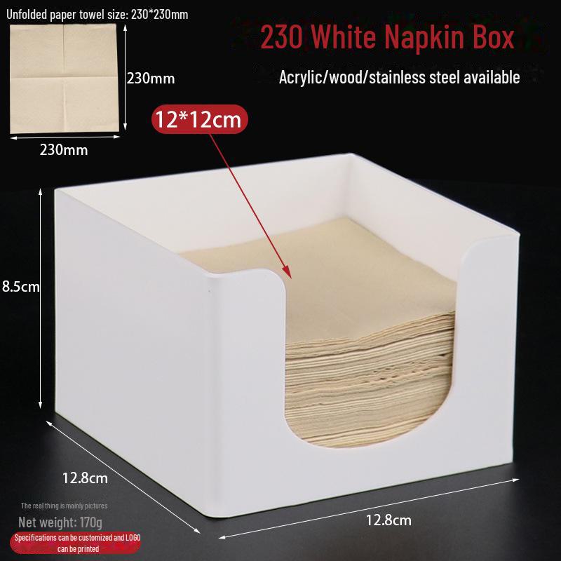 Square Tissue Box - Restaurant & Hotel Napkin Holder