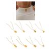 18K Gold Plated Pearls Chain Star Pendant Necklace Sturdy Stainless Steel Waterproof Jewelry Accessory for Women