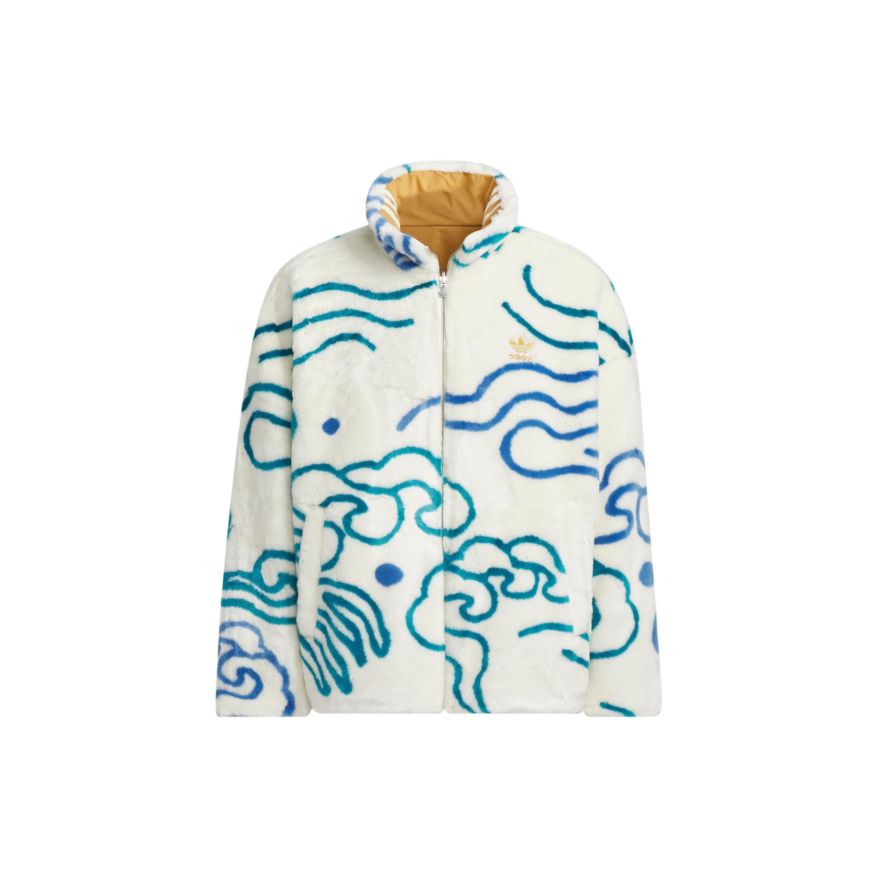 Adidas Originals x FEIFEI RUAN Cny Меховая куртка Куртки и пальто Унисекс Кремовый IX4243 S